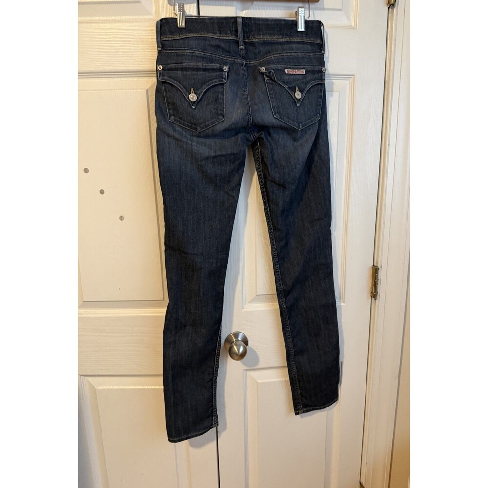 Hudson Size 27 Dark Jeans Collin Flap Skinny Mid Rise Blue Stretch Denim Women’s